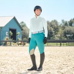 Piper Evolution Mid-rise Breeches By SmartPak - Knee Patch - Clearance! -AU Equestrian Supplies Sales 2023 21b nfs 29332 33430 lightdarkeucalyptus digital 3760