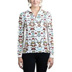 Kastel Signature 1/4 Zip Sun Shirt - Clearance! 23 Kastel Signature 1/4 Zip Sun Shirt - Clearance! -AU Equestrian Supplies Sales 2023 25122 creambutterfly 1