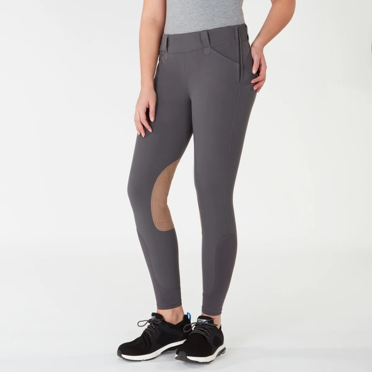 Piper Tan Patch Low-Rise Side Zip Breeches By SmartPak 3 Piper Tan Patch Low-Rise Side Zip Breeches By SmartPak