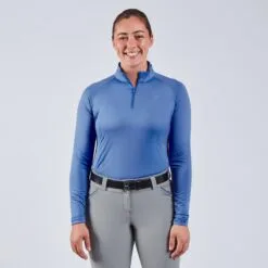Piper SmartCore™ Long Sleeve ¼ Zip Sun Shirt- Clearance! -AU Equestrian Supplies Sales 2023 29332 darkperiwinkle 1