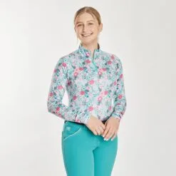 Piper SmartCore™ Long Sleeve ¼ Zip Sun Shirt- Clearance! -AU Equestrian Supplies Sales 2023 29332 multifloral 1