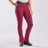 Piper Knit Mid-Rise Boot Cut Breeches By SmartPak - Knee Patch - Clearance! -AU Equestrian Supplies Sales 2023 31466 merlot charcoal 8465