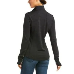 Ariat Gridwork 1/4 Zip Baselayer -AU Equestrian Supplies Sales 2023 32207 black back