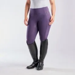 Kerrits Thermo Tech Full Leg Tight - Knee Patch - Clearance! -AU Equestrian Supplies Sales 2023 32431 blackberry black 6280