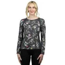 Kastel Signature Crew Neck Long Sleeve Sun Shirt - Clearance! -AU Equestrian Supplies Sales 2023 33200 asphaltartichokebotanical 1
