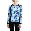 Kastel Signature Crew Neck Long Sleeve Sun Shirt - Clearance! -AU Equestrian Supplies Sales 2023 33200 bluewatercolorfloral 1