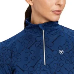 Ariat Prophecy 1/4 Zip Baselayer - Clearance! -AU Equestrian Supplies Sales 2023 33405 estateblue 3