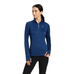 Ariat Prophecy 1/4 Zip Baselayer - Clearance! -AU Equestrian Supplies Sales 2023 33405 estateblue 4