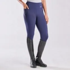 Piper Studio Tights By SmartPak - Knee Patch -AU Equestrian Supplies Sales 2023 33441 navy 8743