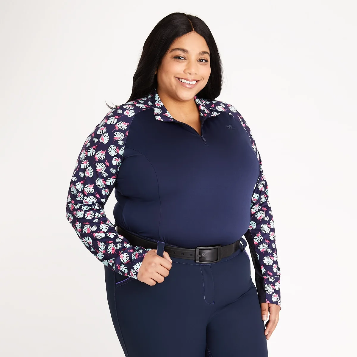 Piper SmartCore™ Block Print Long Sleeve ¼ Zip Sun Shirt - Clearance! 5 Piper SmartCore™ Block Print Long Sleeve ¼ Zip Sun Shirt - Clearance! - Image 3