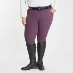 Hadley Curvy Fit Grip Breeches By SmartPak- Full Seat - Clearance! -AU Equestrian Supplies Sales 2023 34028 darkplum 1087