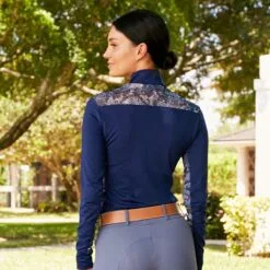 RJ Classics Ella Long Sleeve W/ 37.5® Temperature Regulating Technology - Clearance! -AU Equestrian Supplies Sales 2023 34208 medievalblue l2