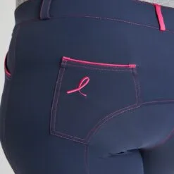 Piper Breast Cancer Awareness Evolution Breech By SmartPak - Full Seat -AU Equestrian Supplies Sales 2023 34406 34409 navypink 11411 copy 1