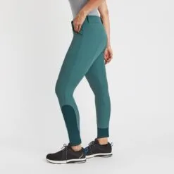 Hadley Mid-Rise Silicone Grip Breeches By SmartPak - Knee Patch -AU Equestrian Supplies Sales 2023 34408 darkemerald 4