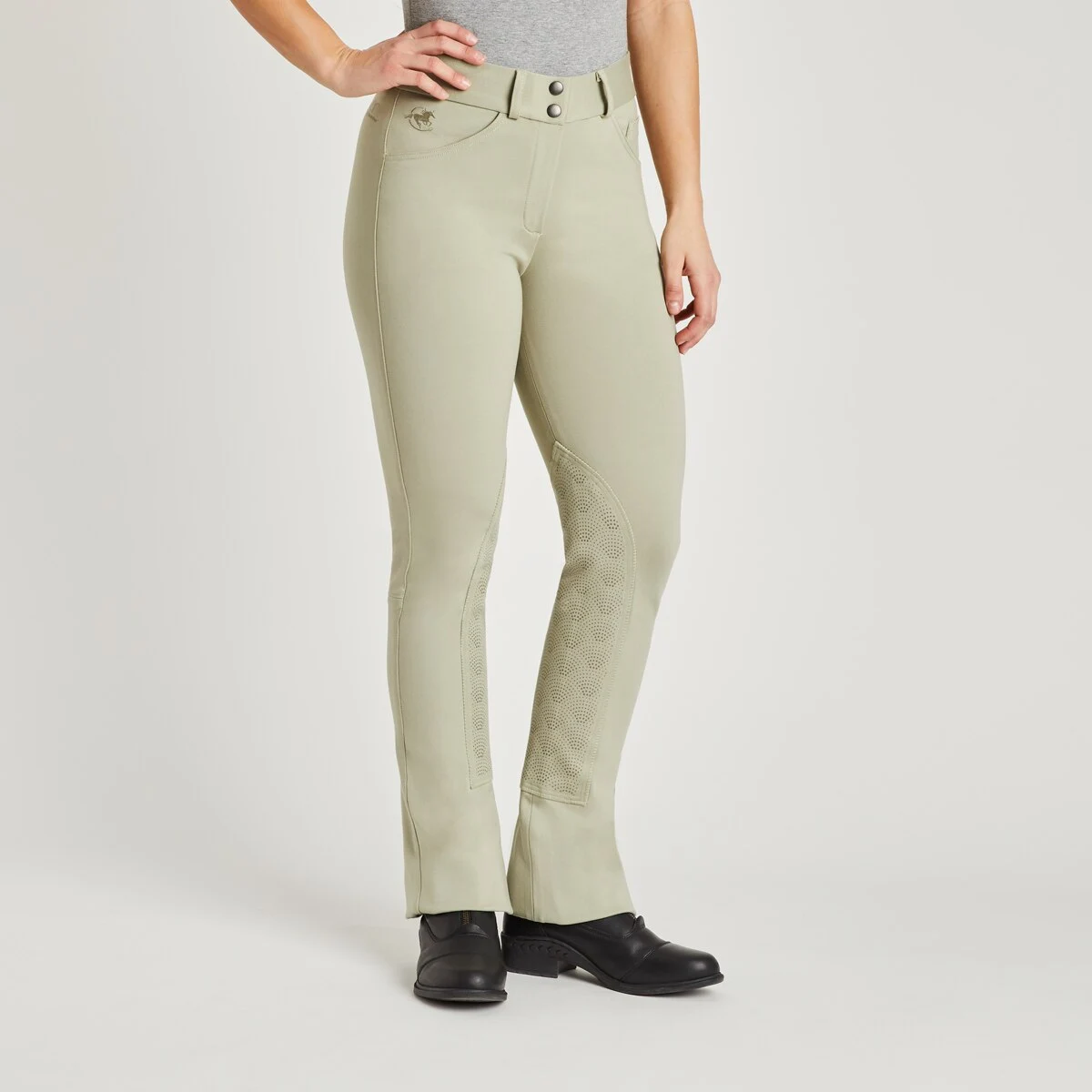 Piper Knit Mid-Rise Boot Cut Breeches By SmartPak - Knee Patch - Clearance! 8 Piper Knit Mid-Rise Boot Cut Breeches By SmartPak - Knee Patch - Clearance! - Image 6