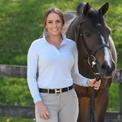 Essex Classics Dusk Performance Long Sleeve Show Shirt -AU Equestrian Supplies Sales 2023 35499 greymedallion l1
