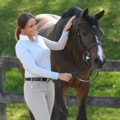 Essex Classics Dusk Performance Long Sleeve Show Shirt -AU Equestrian Supplies Sales 2023 35499 greymedallion l2