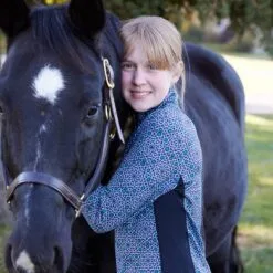 Kerrits Kids Rail Side Quarter Zip Tech Top -AU Equestrian Supplies Sales 2023 35839 irisstarlight 4