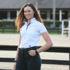 Essex Classics Luna Performance Short Sleeve Show Shirt -AU Equestrian Supplies Sales 2023 36089 lookingbackhorse 3